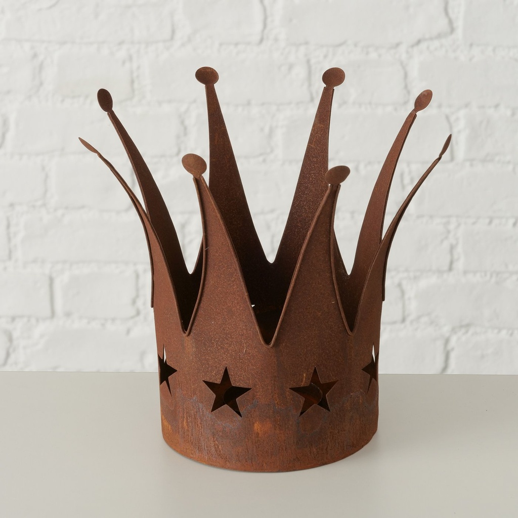 Lanterne Rouille Couronne