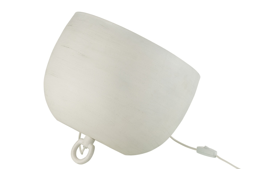 Lampe en Metal - Boule Blanche