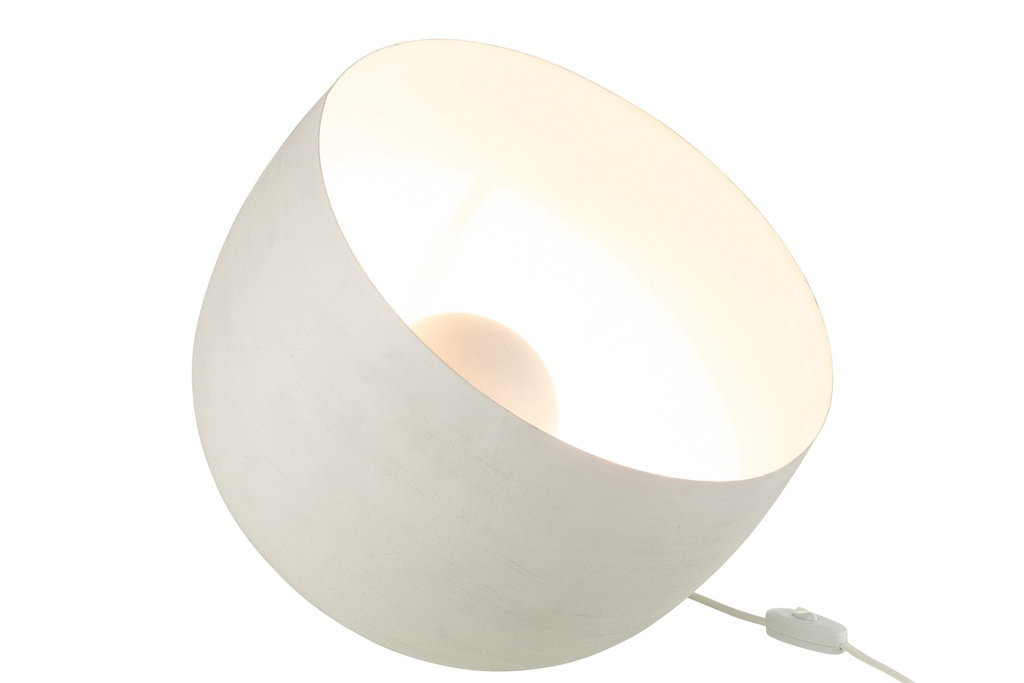 Lampe en Metal - Boule Blanche