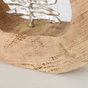 Décoration à Poser - Feuille sur Socle Bois