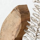 Décoration à Poser - Feuille sur Socle Bois