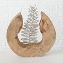 Décoration à Poser - Feuille sur Socle Bois