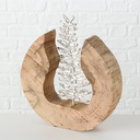 Décoration à Poser - Feuille sur Socle Bois