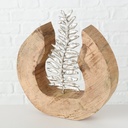 Décoration à Poser - Feuille sur Socle Bois