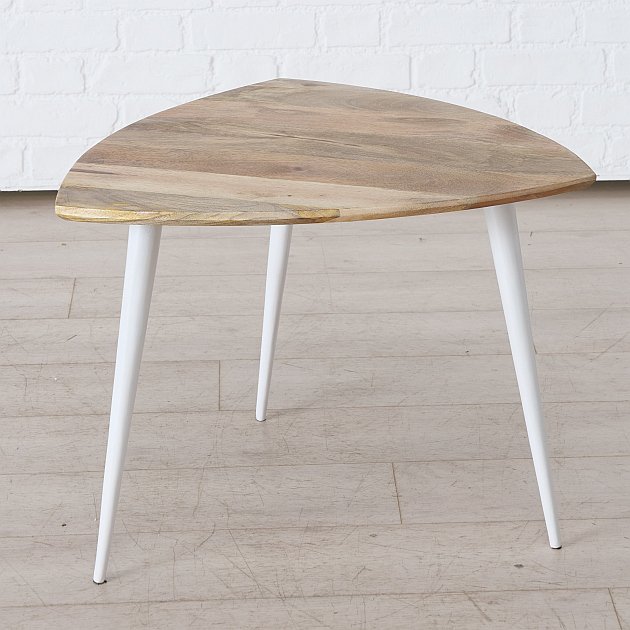 Set de Table Basse en Bois & Métal