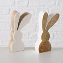 Lapin Bois de Manguier - Blanc