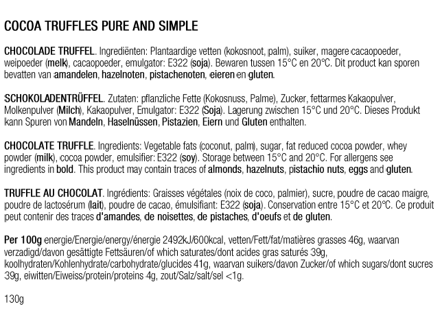 Chocolat - Truffe Pure & Simple