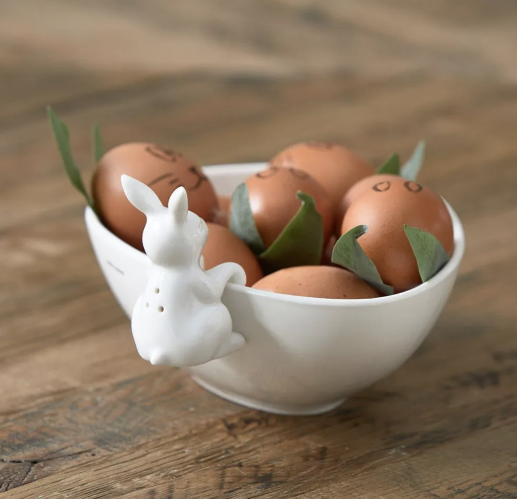 Bol en Porcelaine - Oeuf avec Lapin