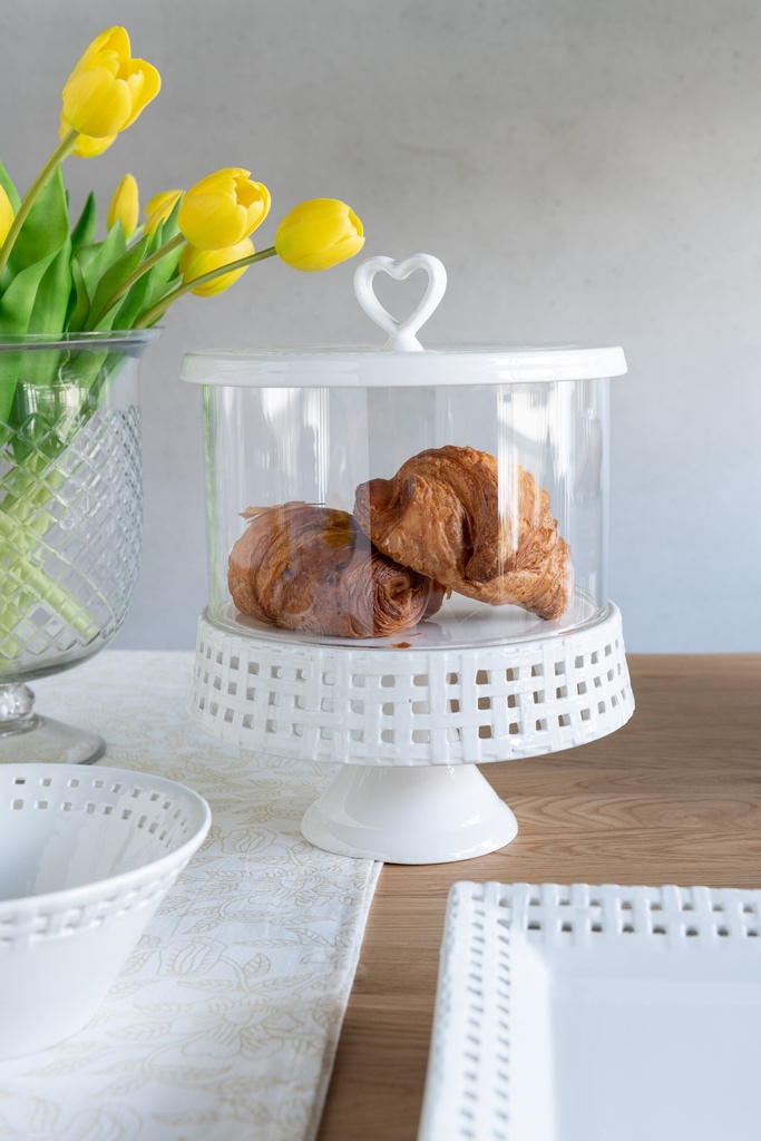 Pot à Confiseries en Verre - Avec Pied