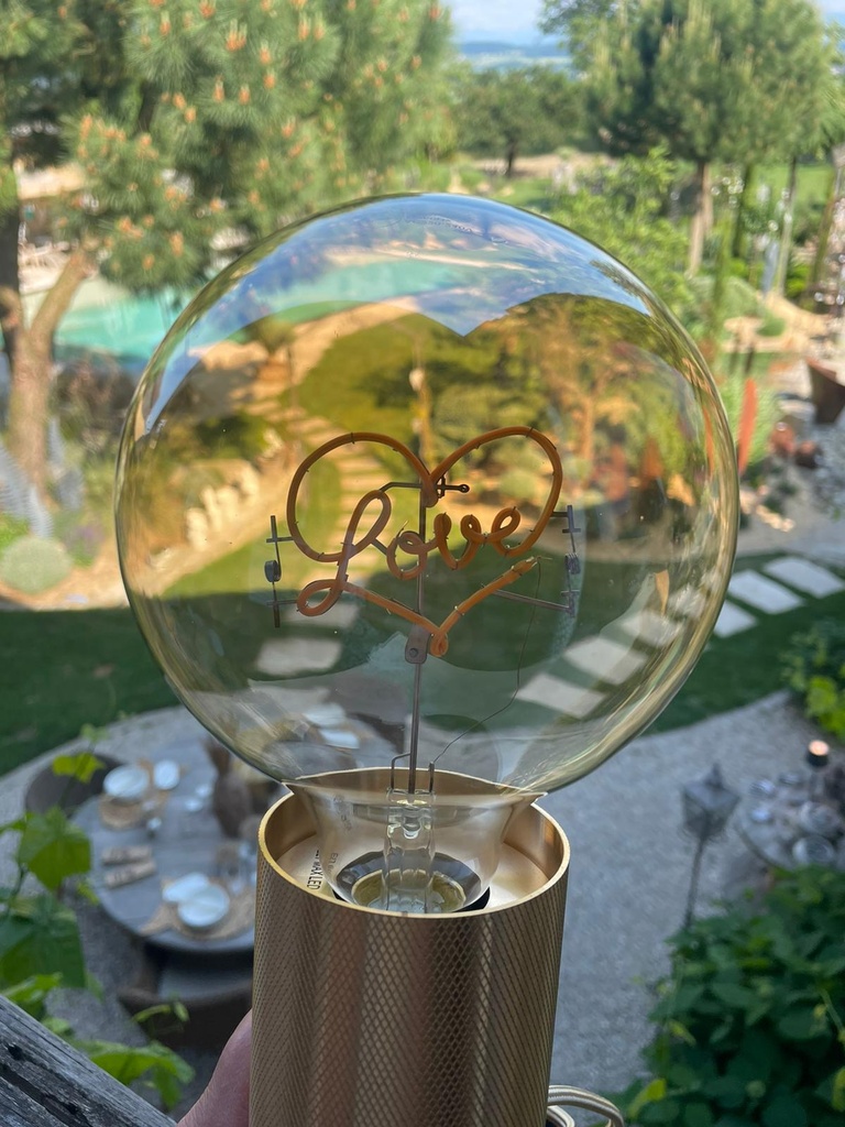 Ampoule Elio - Love (ambrée)