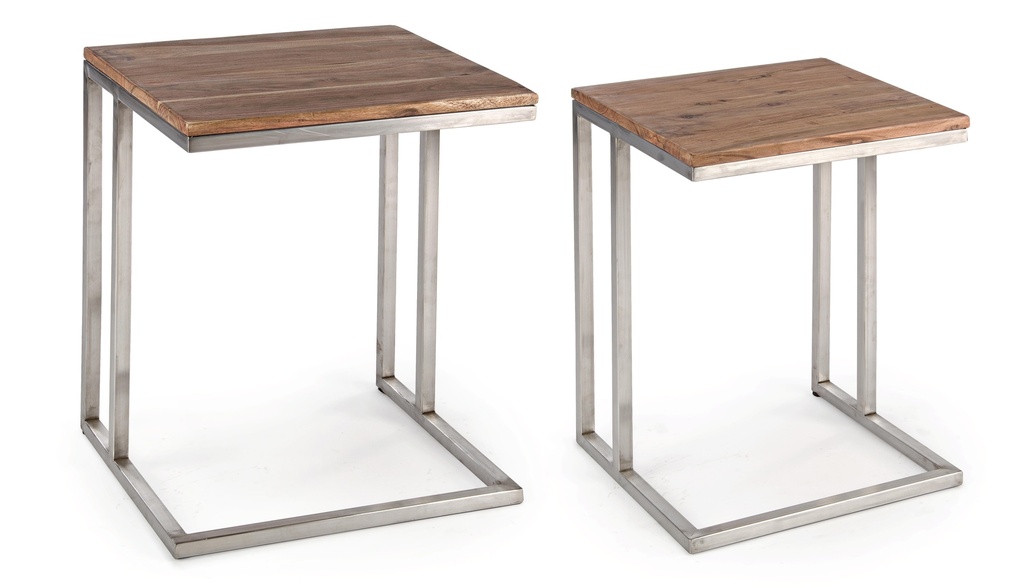 Set de 2 tables d'appoint Cuba