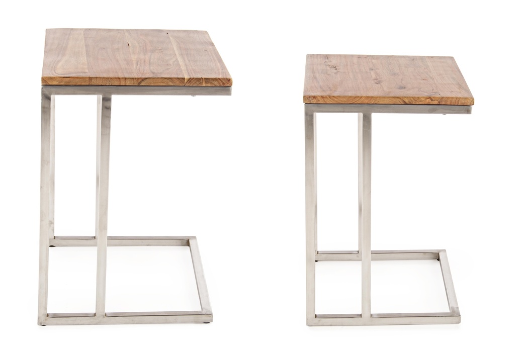 Set de 2 tables d'appoint Cuba