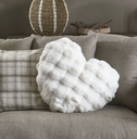 Coussin Blanc - Coeur