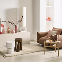 Lampe en Céramique & Lin