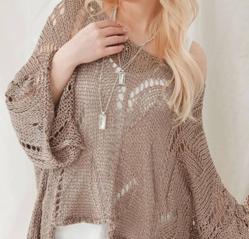 BYPIAS - Pull Tricot Boho Dream (khaki)