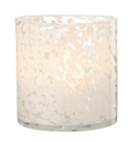 Photophore en Verre - Points Blanc