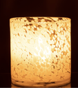 Photophore en Verre - Points Blanc