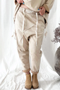 BYPIAS - Pantalon Light Suede Joggers (caramel)