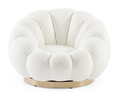 Fauteuil Bouclette Blanc - Florel