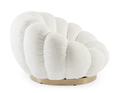 Fauteuil Bouclette Blanc - Florel