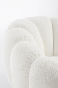 Fauteuil Bouclette Blanc - Florel