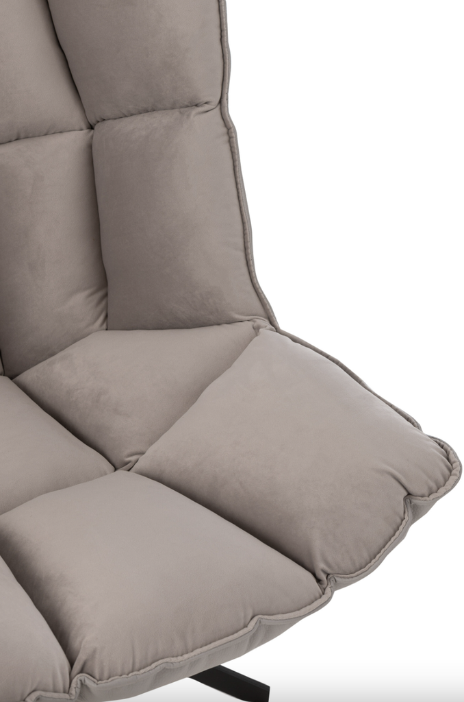 Fauteuil en Cuir Gris - Relax