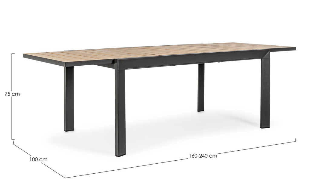 Table en Aluminium - Belmar (anthracite)