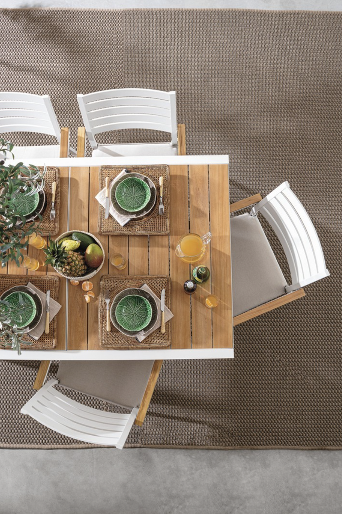 Table en Aluminium - Belmar (blanc)