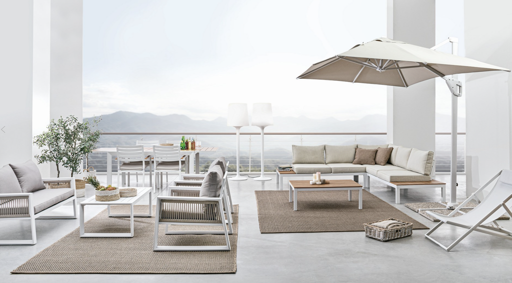 Table en Aluminium - Belmar (blanc)