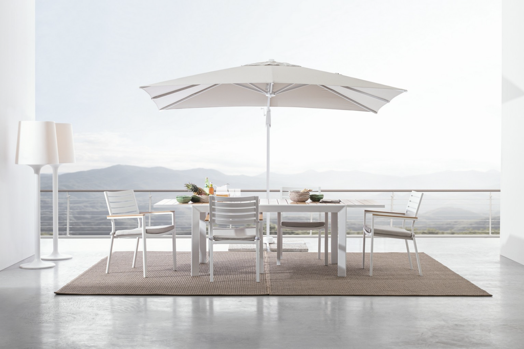 Table en Aluminium - Belmar (blanc)