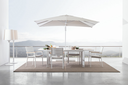 Table en Aluminium - Belmar (blanc)