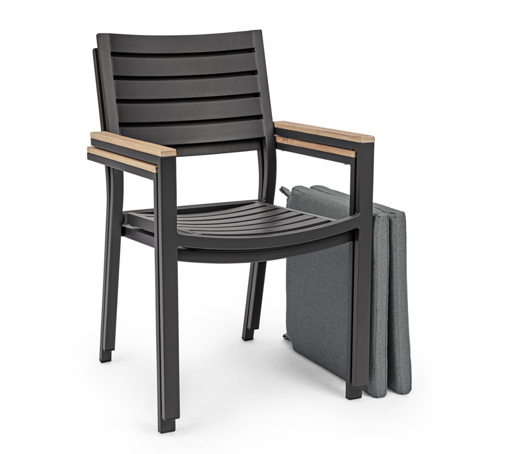Chaise en Aluminium - Belmar (anthracite)