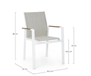 Chaise en Aluminium - Kubik (blanc)