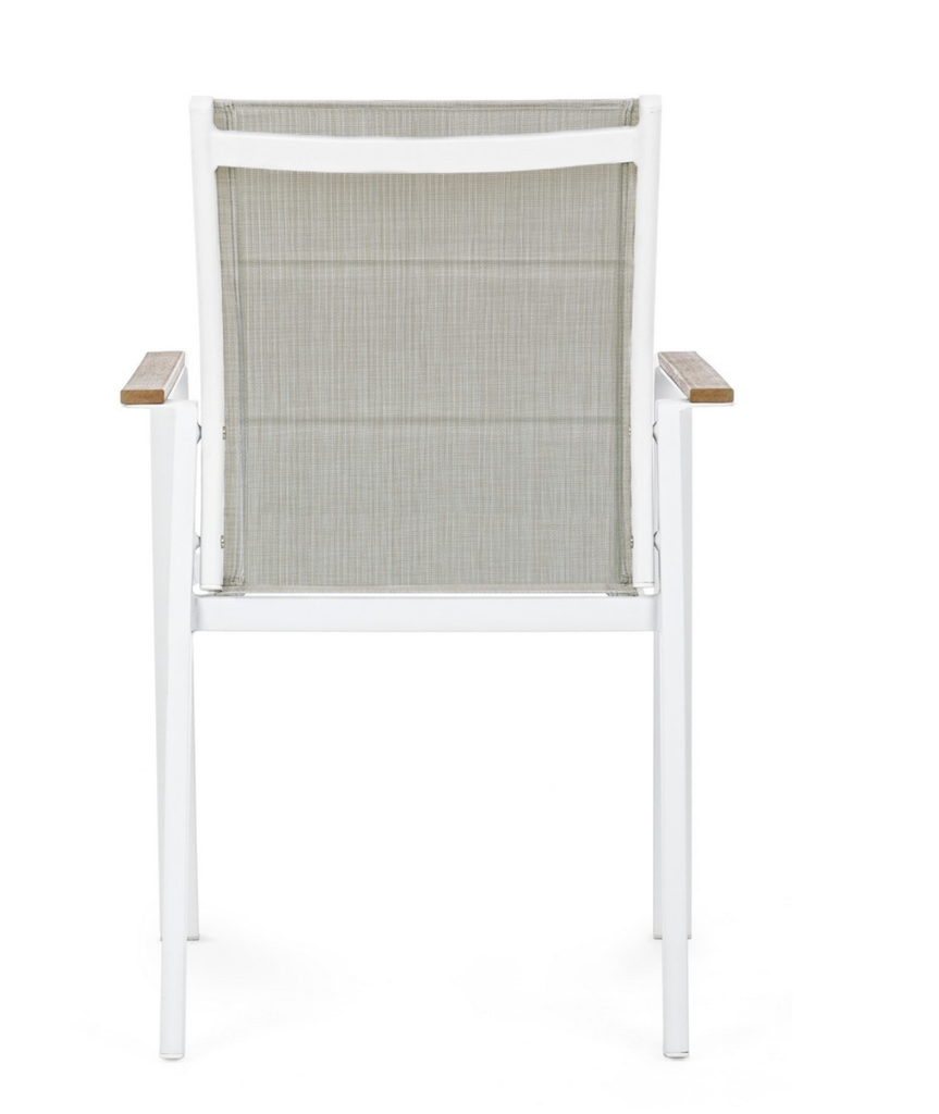 Chaise en Aluminium - Kubik (blanc)