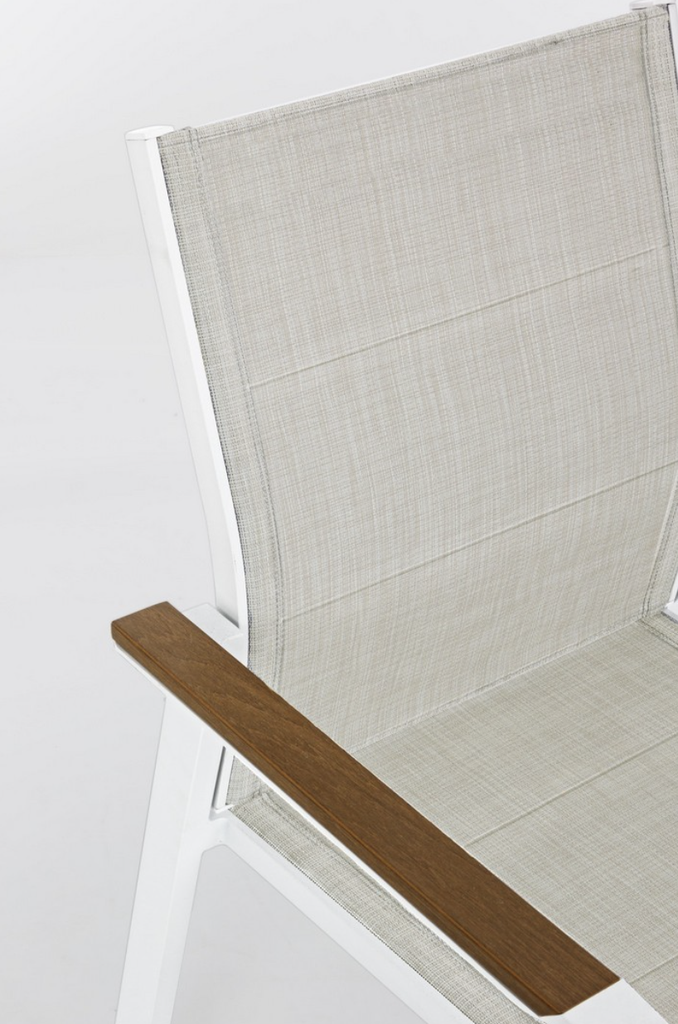 Chaise en Aluminium - Kubik (blanc)