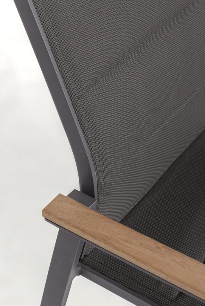 Chaise en Aluminium - Kubik (anthracite)