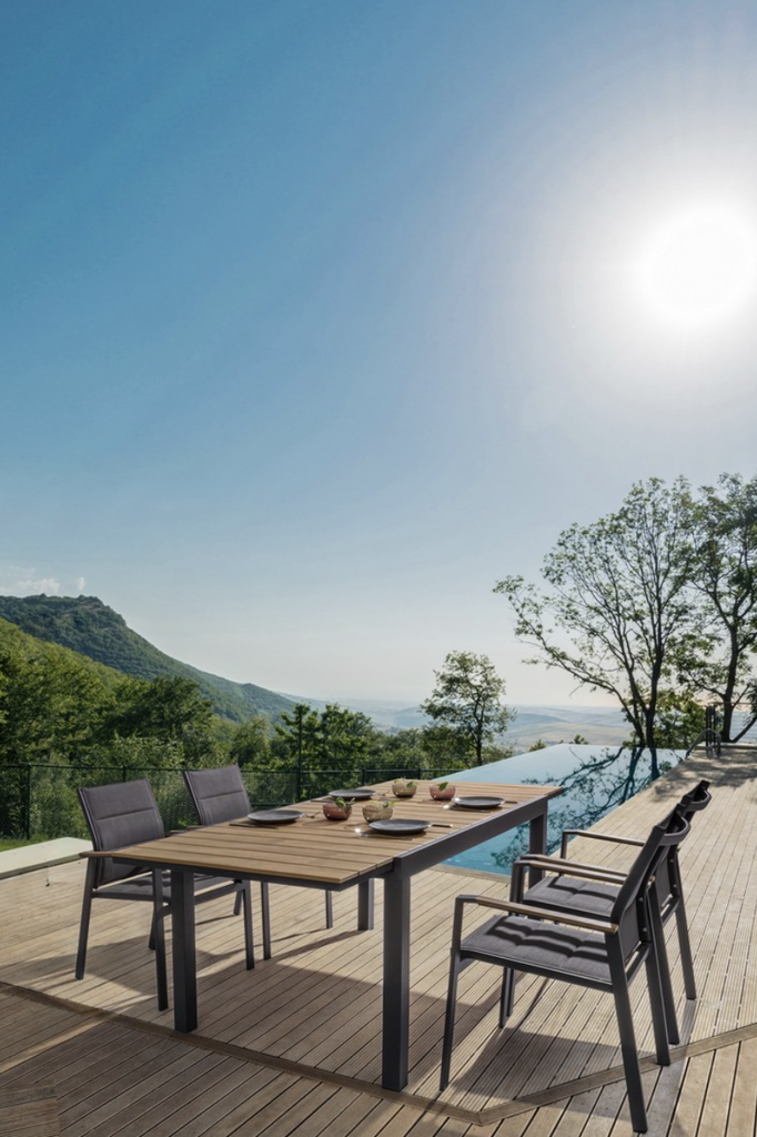 Chaise en Aluminium - Kubik (anthracite)