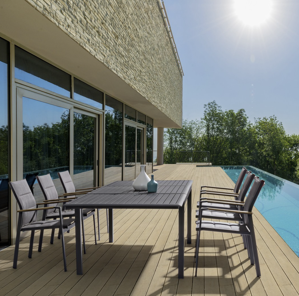 Chaise en Aluminium - Kubik (anthracite)