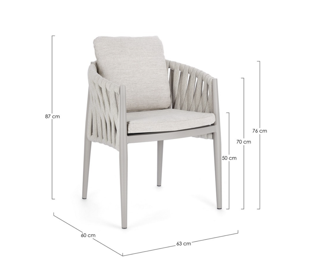 Chaise en Aluminium - Jacinta