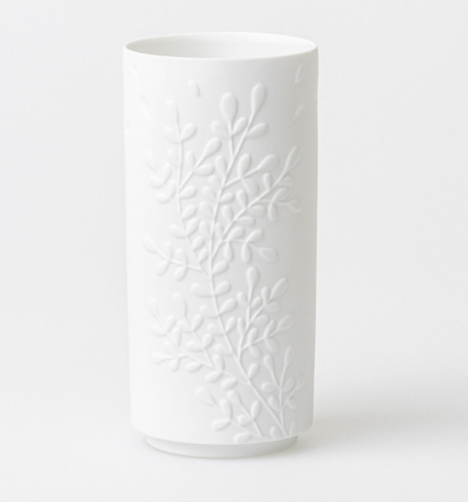 Vase en Porcelaine - Fleurs & Pissenlit