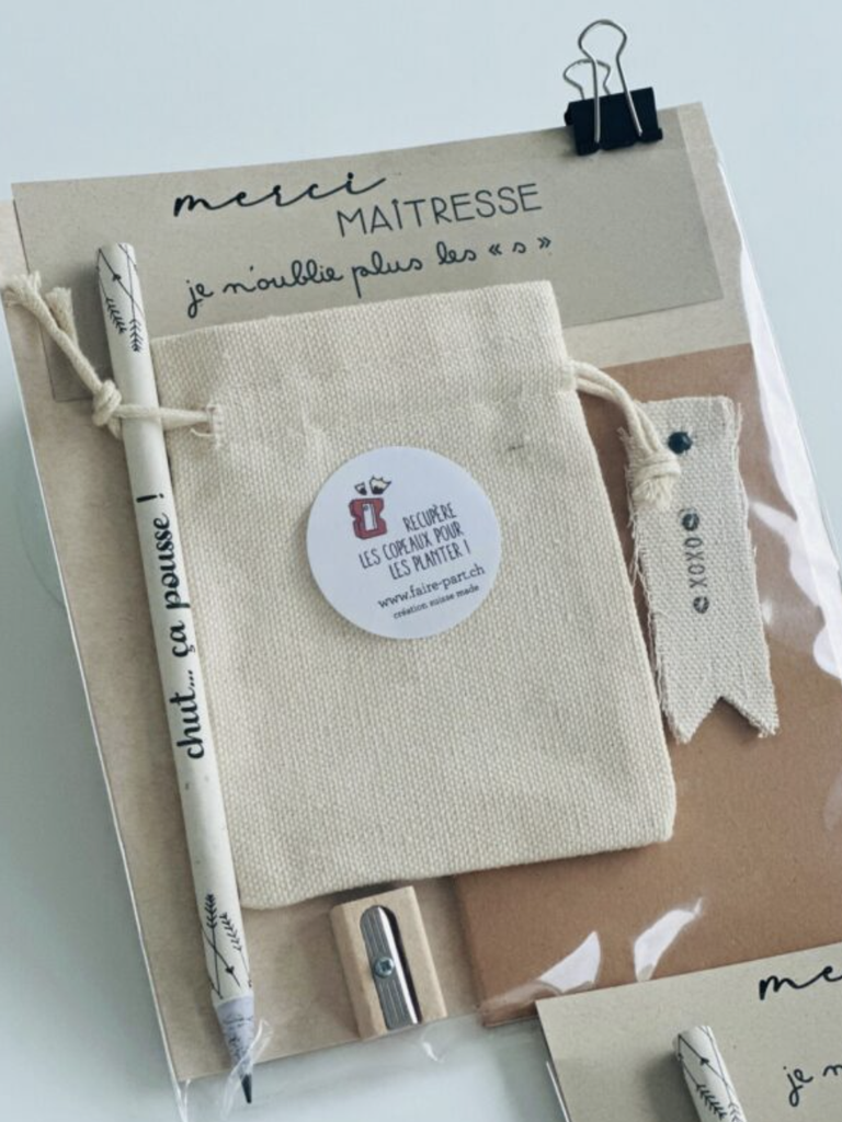 Kit Crayon + Pochon "Merci Maîtresse"