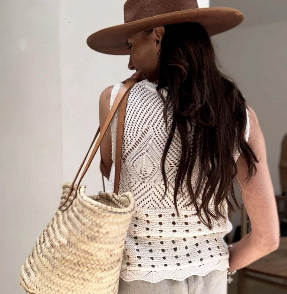 BYPIAS - Top Adriel Crochet (off white)