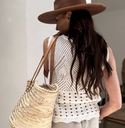 BYPIAS - Top Adriel Crochet (off white)