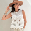 BYPIAS - Top Adriel Crochet (off white)