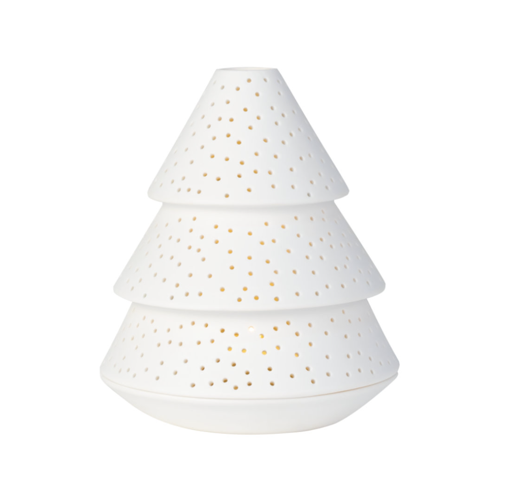 Photophore en Porcelaine - Sapin