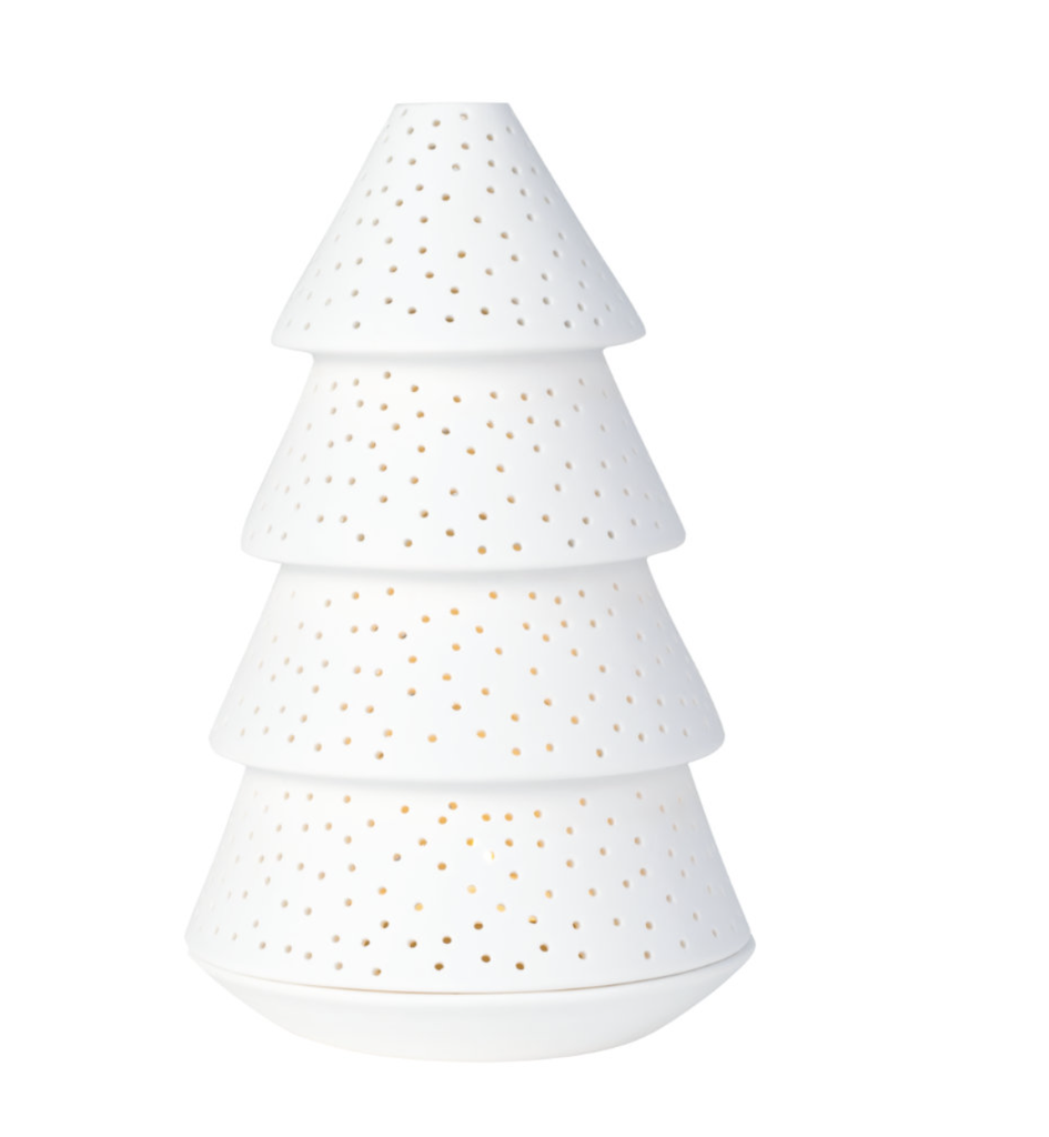 Photophore en Porcelaine - Sapin