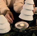 Photophore en Porcelaine - Sapin