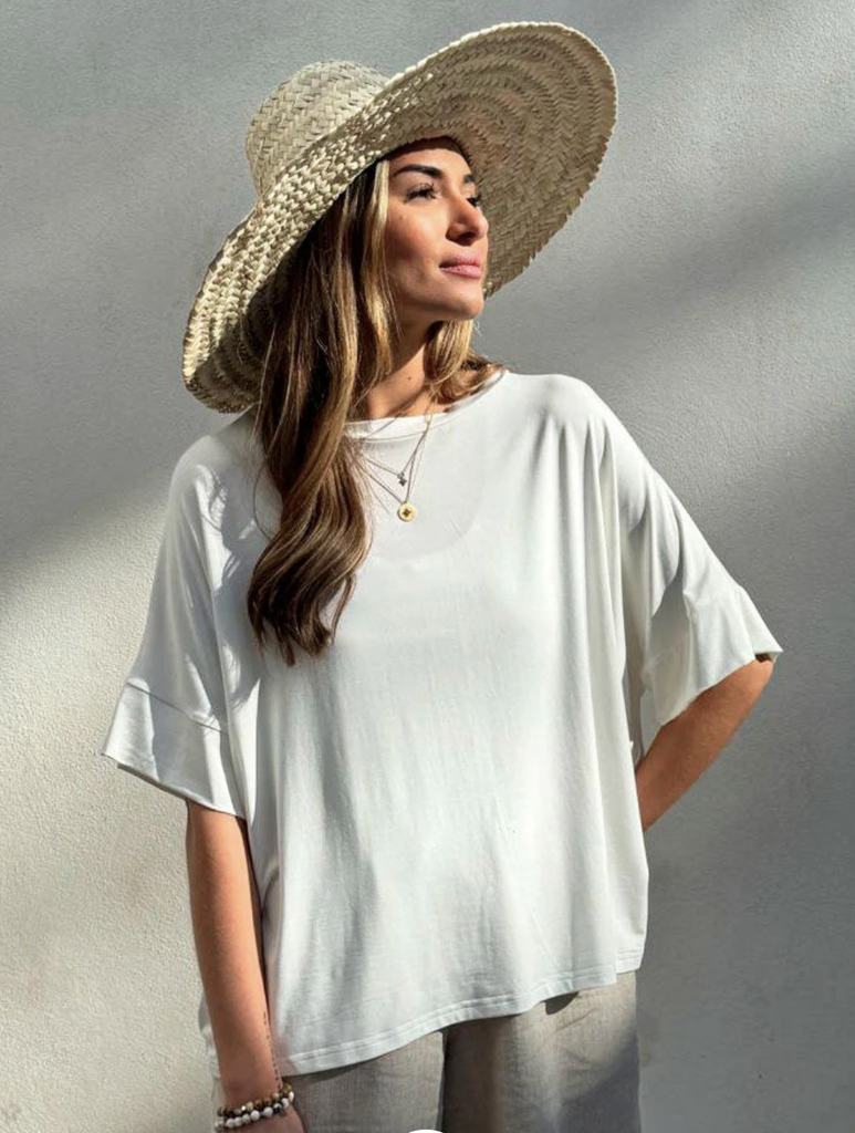 BYPIAS - T-Shirt Bamboo Oversize (off white)
