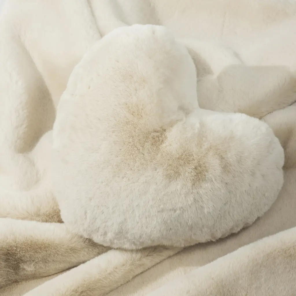 Coussin Blanc - Coeur