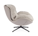 Fauteuil - Adinda (gris foncé-taupe)